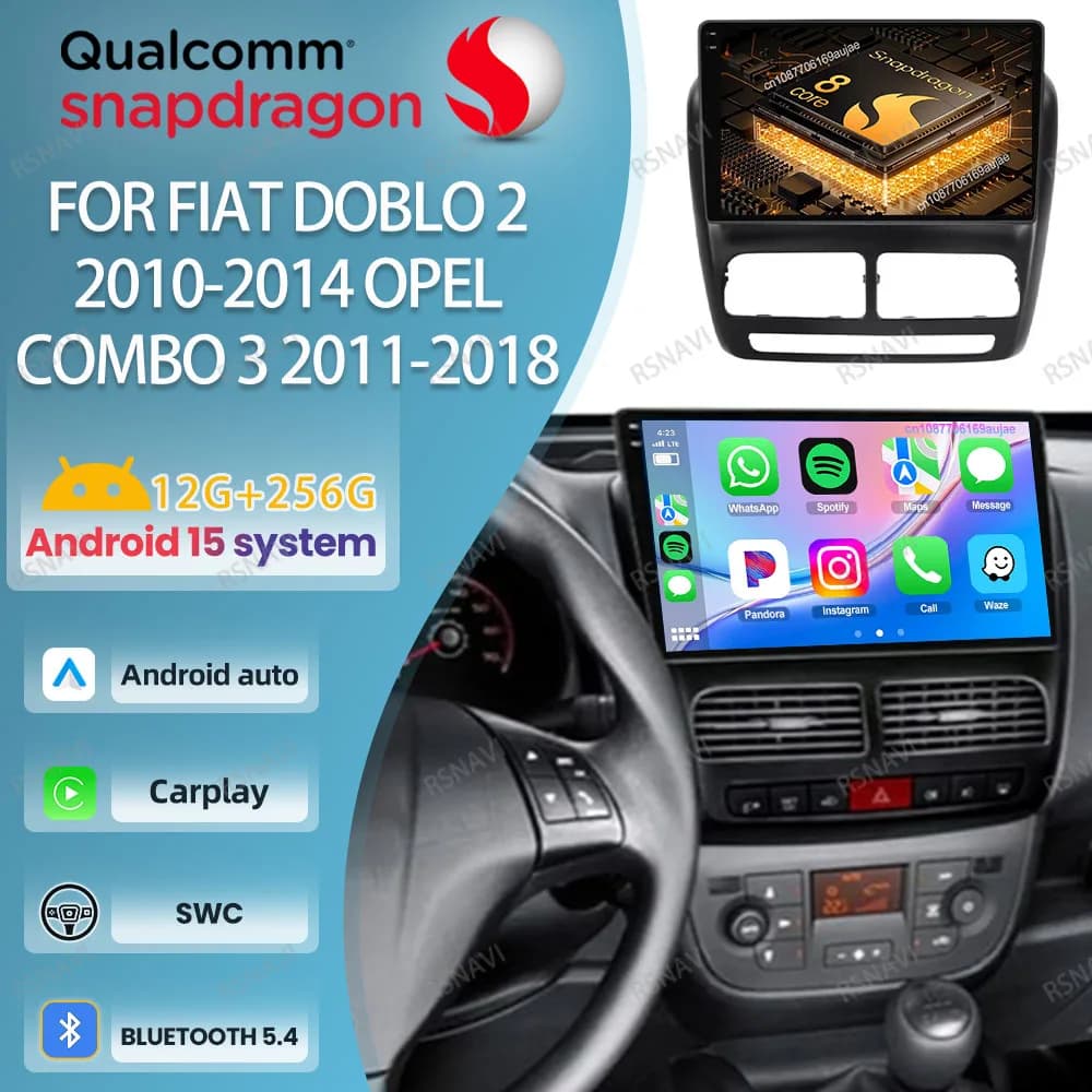 Android 15 Autoradio Per Fiat Doblo 2 2010-2014 Opel Combo 3 2011-2018 Daf Opel Astra K Avensis T25 Benz Evil Truck Parti Aveo