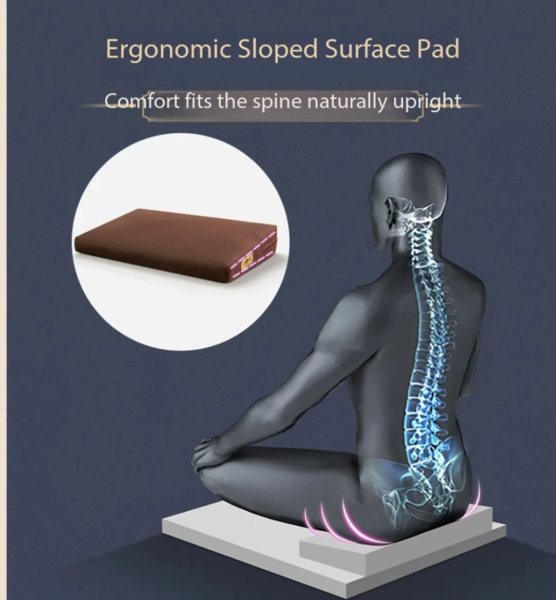 Non-foldable Suzhou Embroidery Lotus Zen Meditation Cushion Extra Thick Anti-slip Zazen Pad Household Yoga Kneeling Prayer Mat