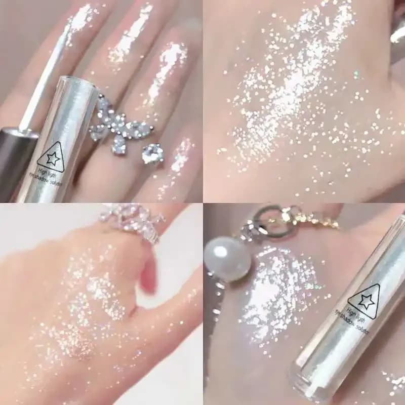 Eyeliner liquido glitterato Ombretto Penna eyeliner metallizzata lucida Diamond Shimmer Impermeabile Eye Beauty Party Trucco donna all'ingrosso