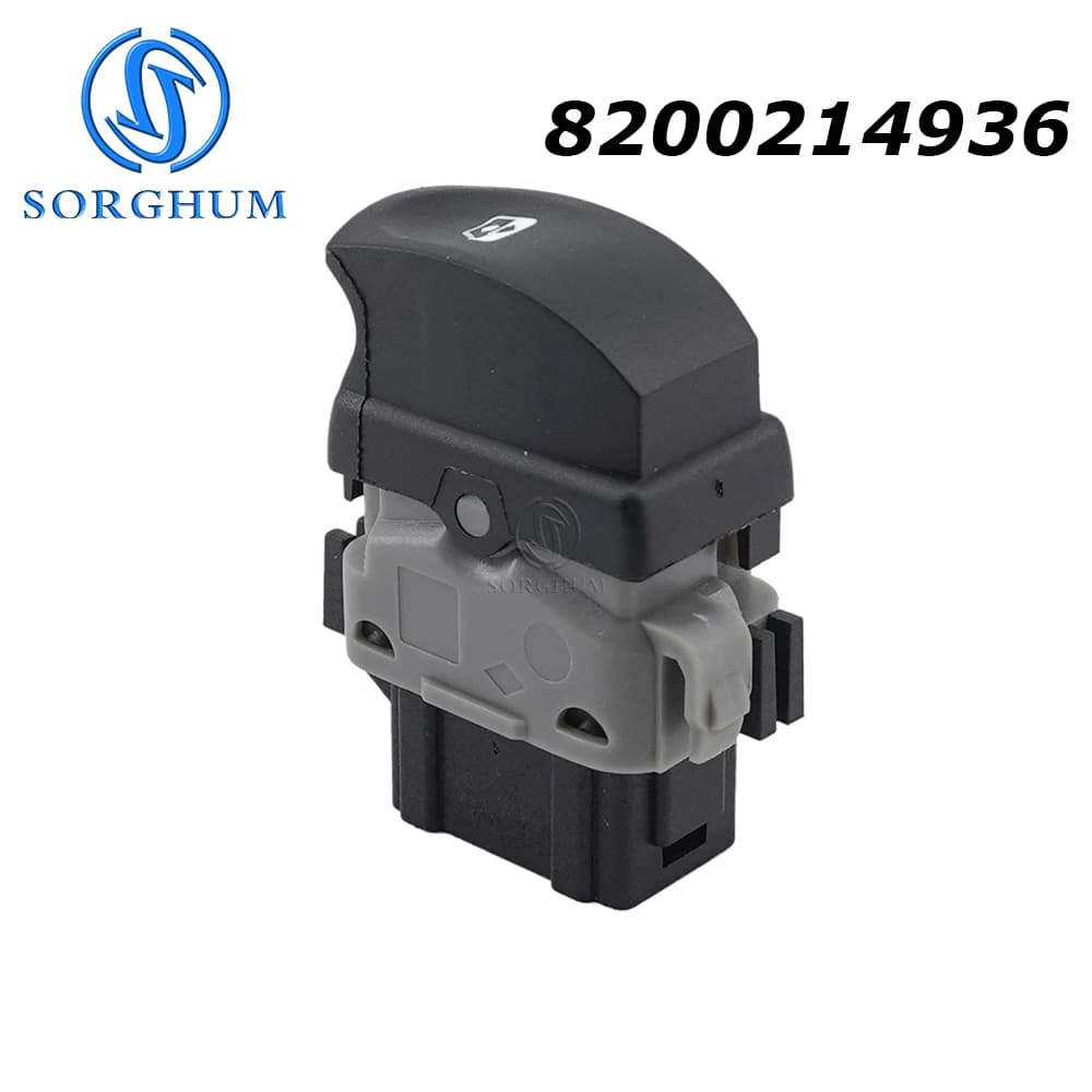 SORGHUM 8200214936 8200002451 Pulsante interruttore singolo per controllo finestra a 6 pin per Renault Twingo II Clio III Modus 2005-2014