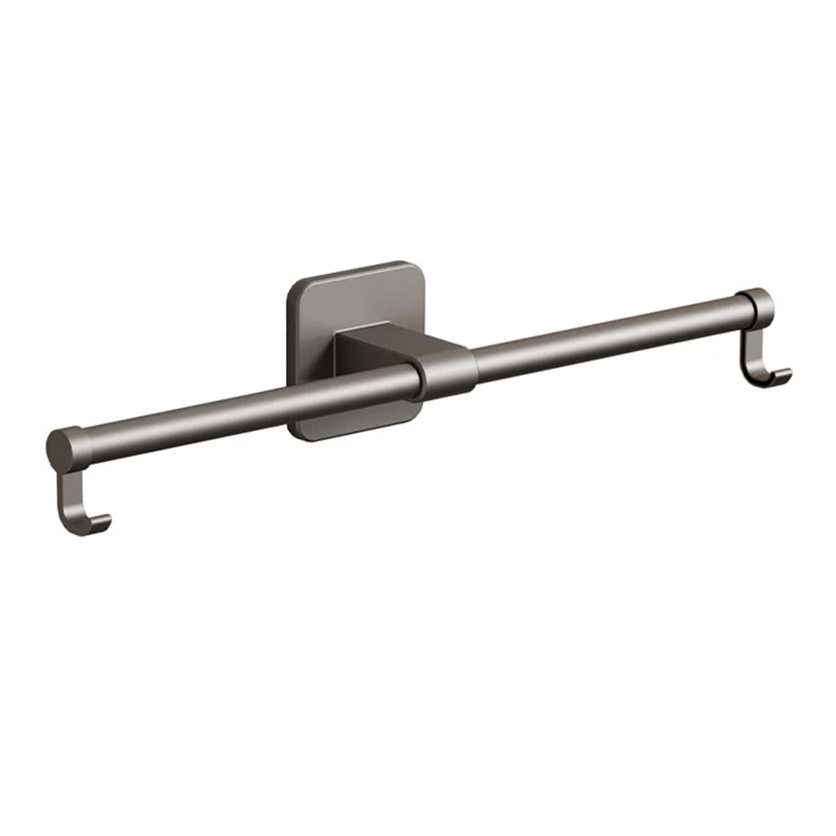 Portasciugamani da bagno Portasciugamani da cucina autoadesivo Nessuna perforazione richiesta Regolabile 30/40/50 cm Finitura cromata Grigio