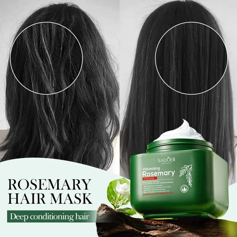Maschera per capelli al rosmarino 500ml riparazione nutriente balsamo morbido trattamento per capelli alla cheratina raddrizzamento
