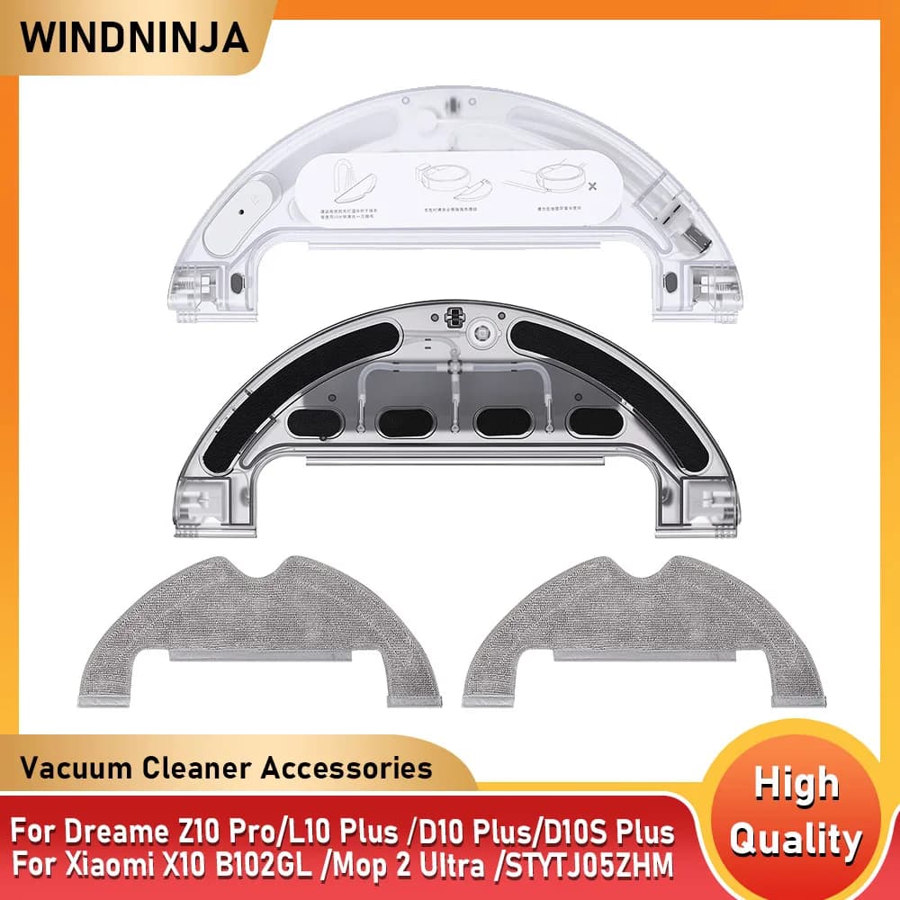 Per Robot Aspirapolvere Dreame Z10 Pro L10 Plus D10 Plus D10S Plus, per Xiaomi X10 B102GL Mop 2 Ultra STYTJ05ZHM - Serbatoio Acqua e Panno Lavapavimenti (Ricambio)