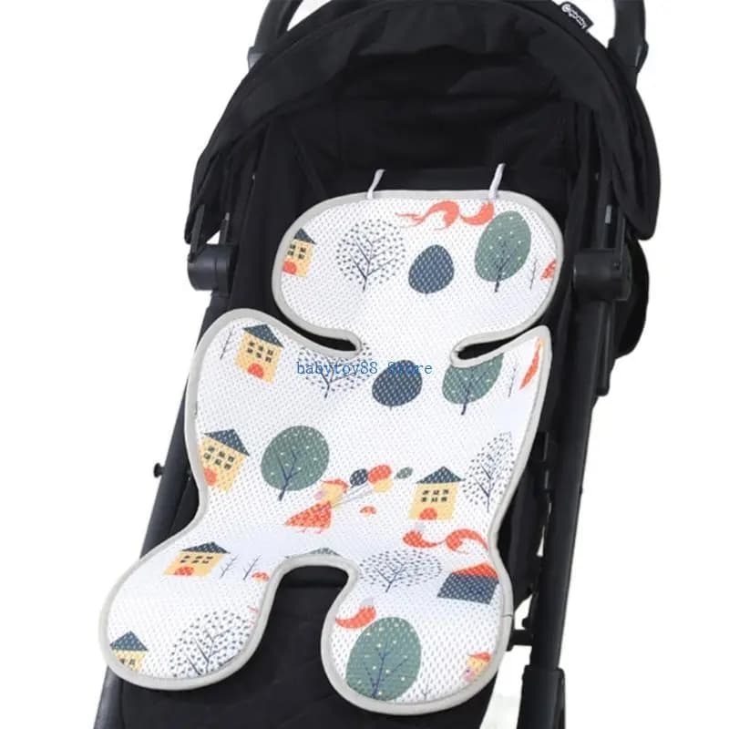 Y4UD Cuscino per passeggino Buggys Passeggino Fodera per seggiolino auto Cuscino supporto per cartoni animati