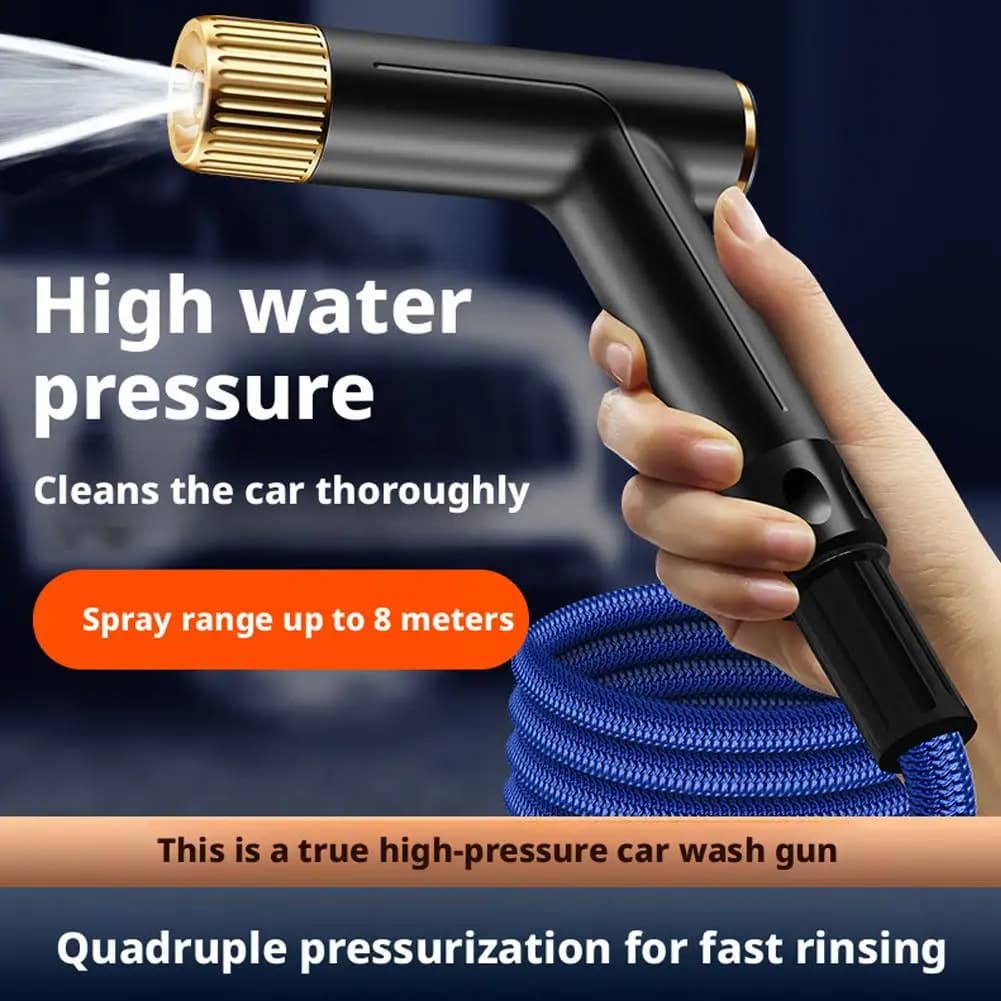 1PC High Pressure Spray Water Gun Adjustable Garden Watering Hose Nozzle Sprinkler Car Washing Gun Car Cleaning Washing Tools