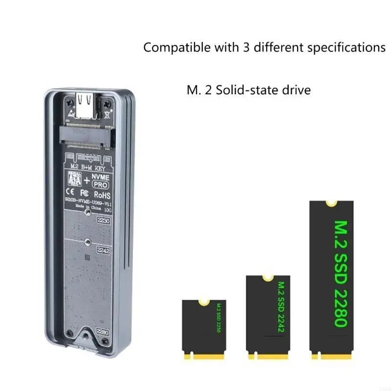 Accendi SSD Accensione RGB NGFF/NVME Copertina custodia portatile esterna 193A