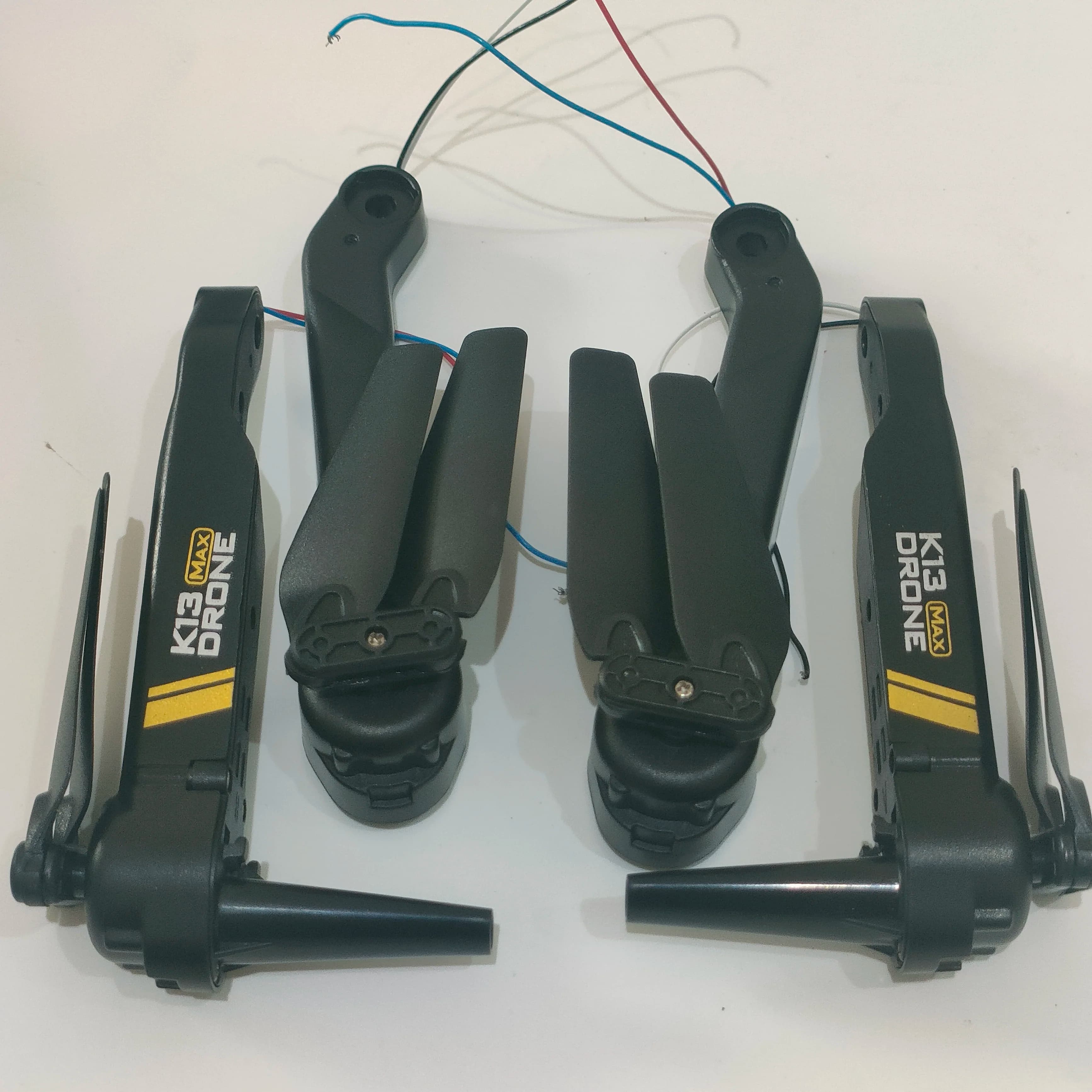 4 Pezzi Braccio Motore Nero CW CCW con Pale per Drone RC Professionale K13MAX con Fotocamera FPV 8K, Aeromobile Pieghevole con Flusso Ottico