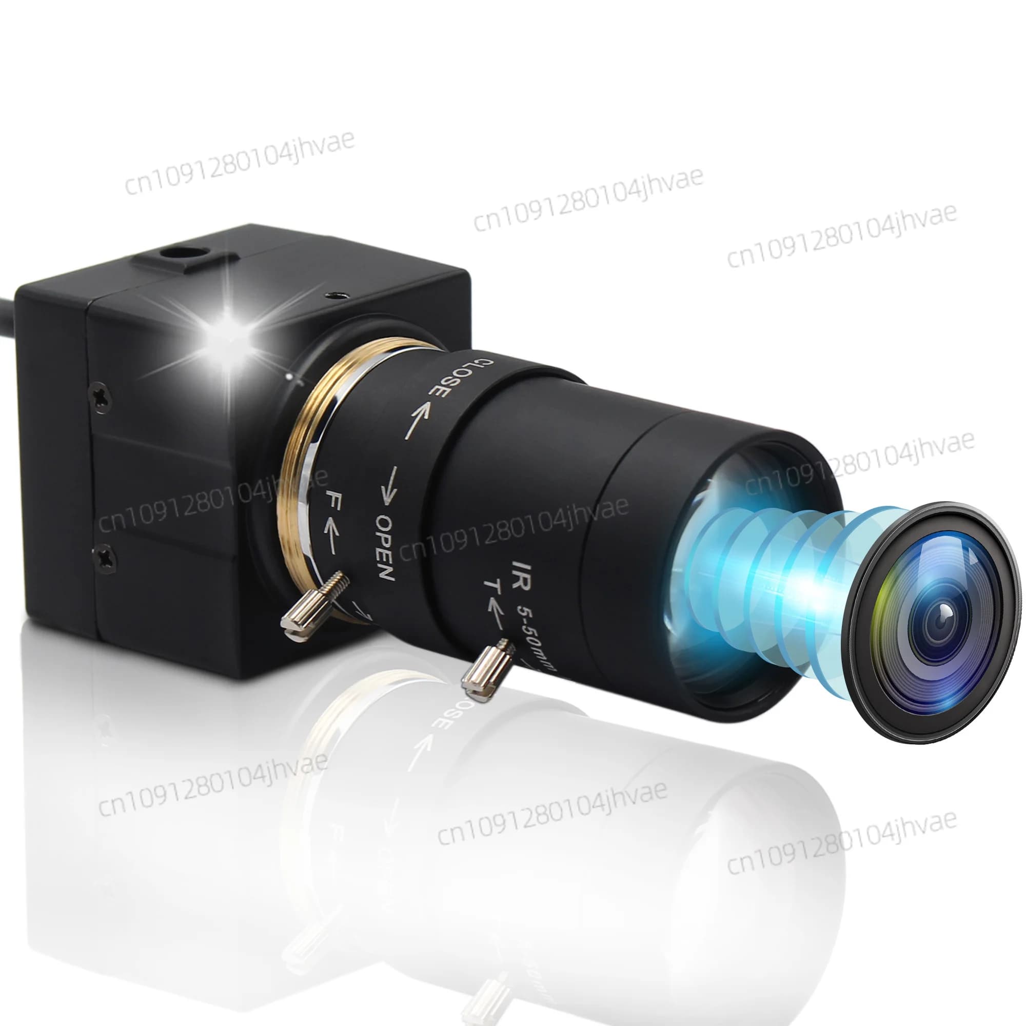 Telecamera USB di sicurezza ELP 5-50mm Varifocale CS Lens Box Webcam USB 8MP 3264X2448 Telecamera Web HD IMX179 Telecamera di sorveglianza CCTV