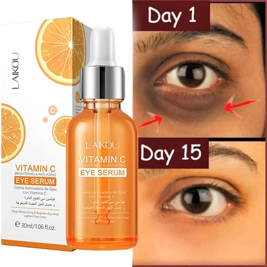 Vitamin C Remove Eyes Serum Anti-wrinkles Dissolvence Line Thin Anti Eye Bag Inflator Essence Anti-aging Lift Firm Eye Care