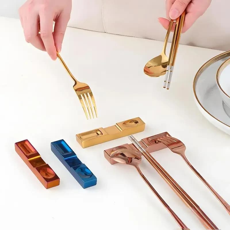 Porta bacchette in acciaio inossidabile Coltello a doppio uso Forchetta Cucchiaio Portaposate Porta bacchette Porta stoviglie da cucina in stile nordico