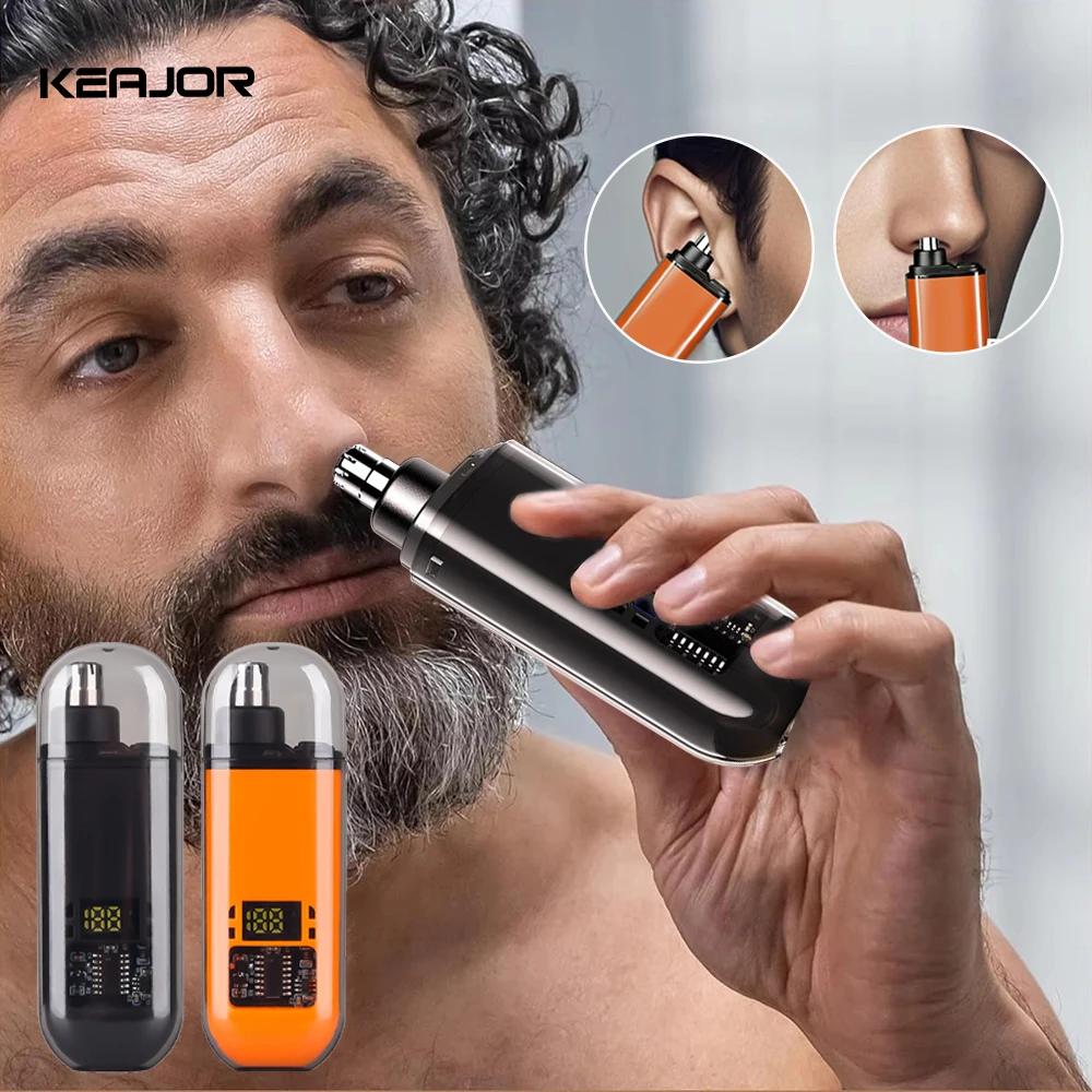 Electric rechargeable nose hair removal for men's nose hair eyebrow shaving mini pocket portable hair clipper for nose