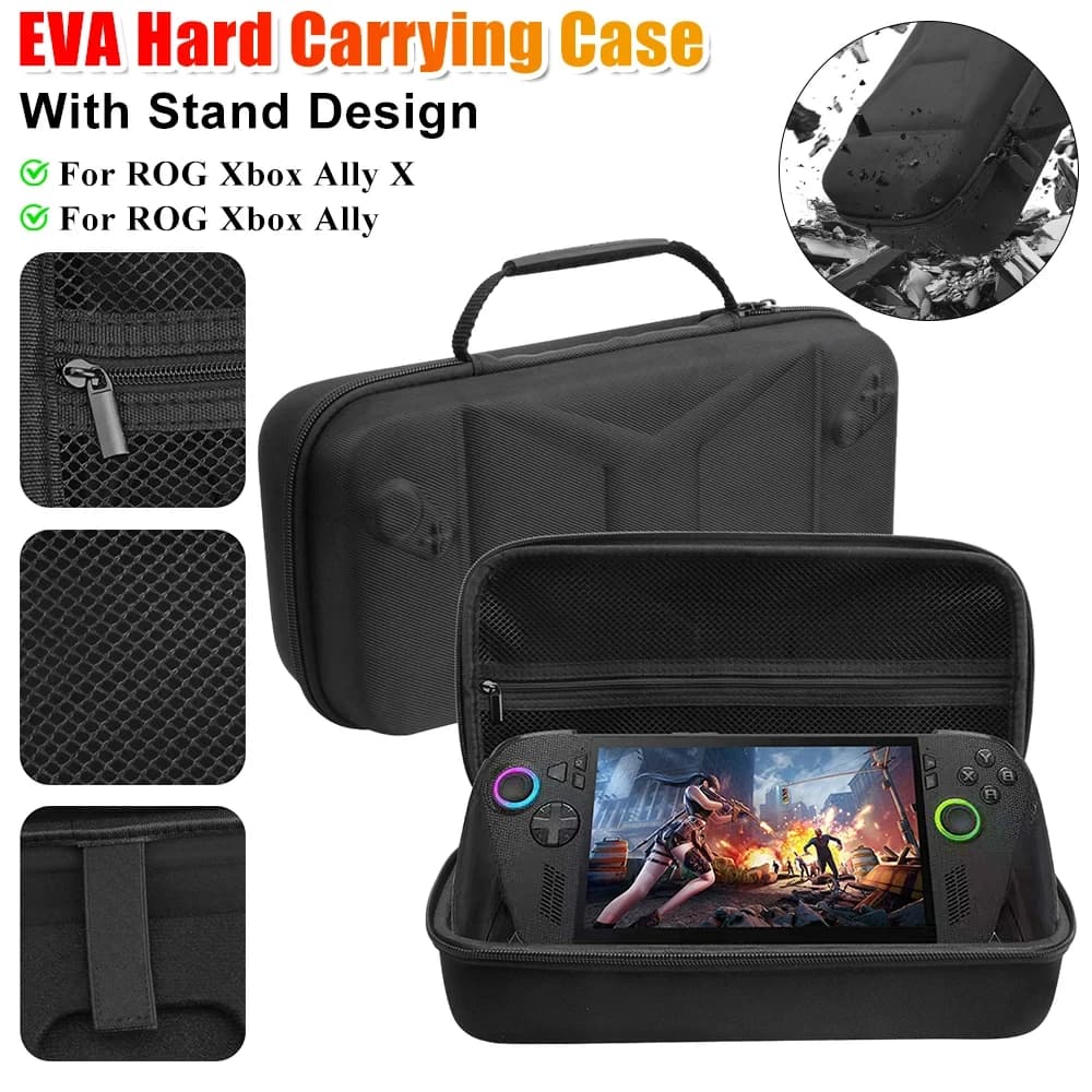 Custodia da trasporto per ROG Xbox Ally / Ally X Handheld, borsa rigida in EVA impermeabile antiurto portatile per accessori protettivi