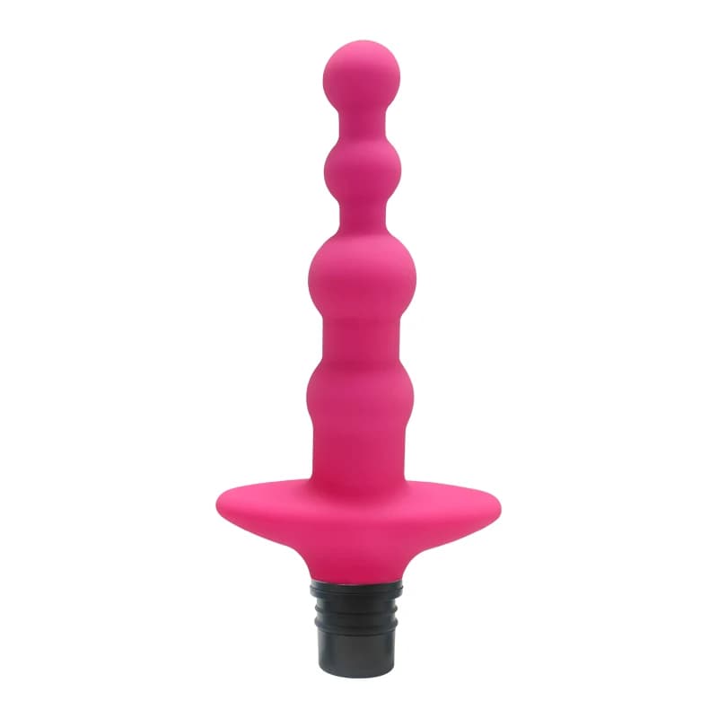 Silicone G-spot Strap Gun Massage Head with 3 Connectors Size, 12-13mm/15-16mm/18-19mm, Strap Gun Massage Dildo