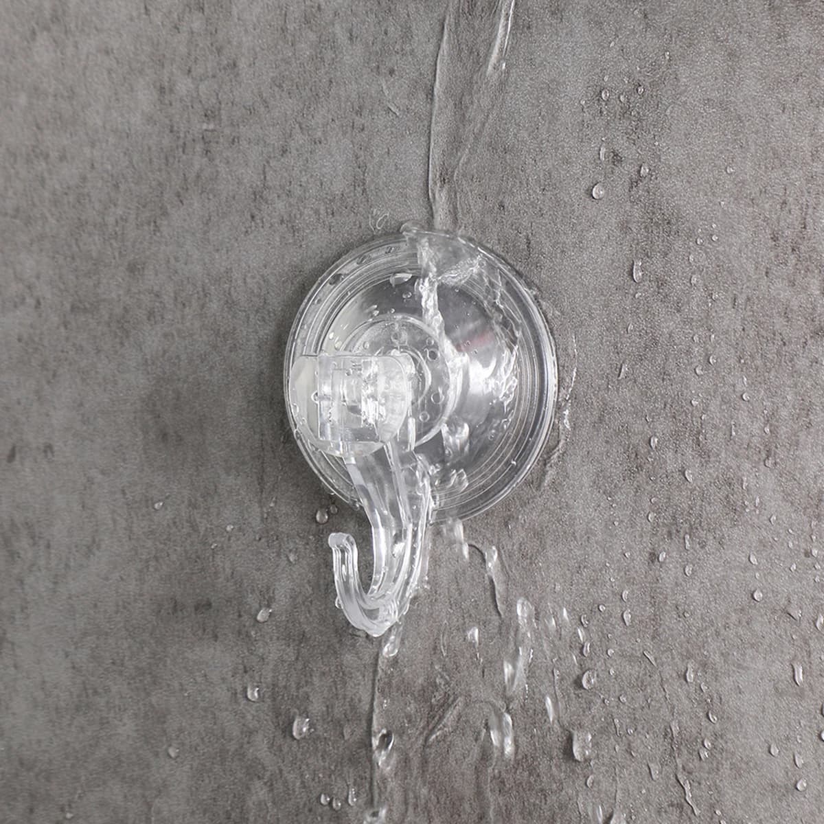 Gancio a ventosa, gancio a ventosa trasparente e riutilizzabile per carichi pesanti, accessori da cucina in vetro, gancio per asciugamani da bagno