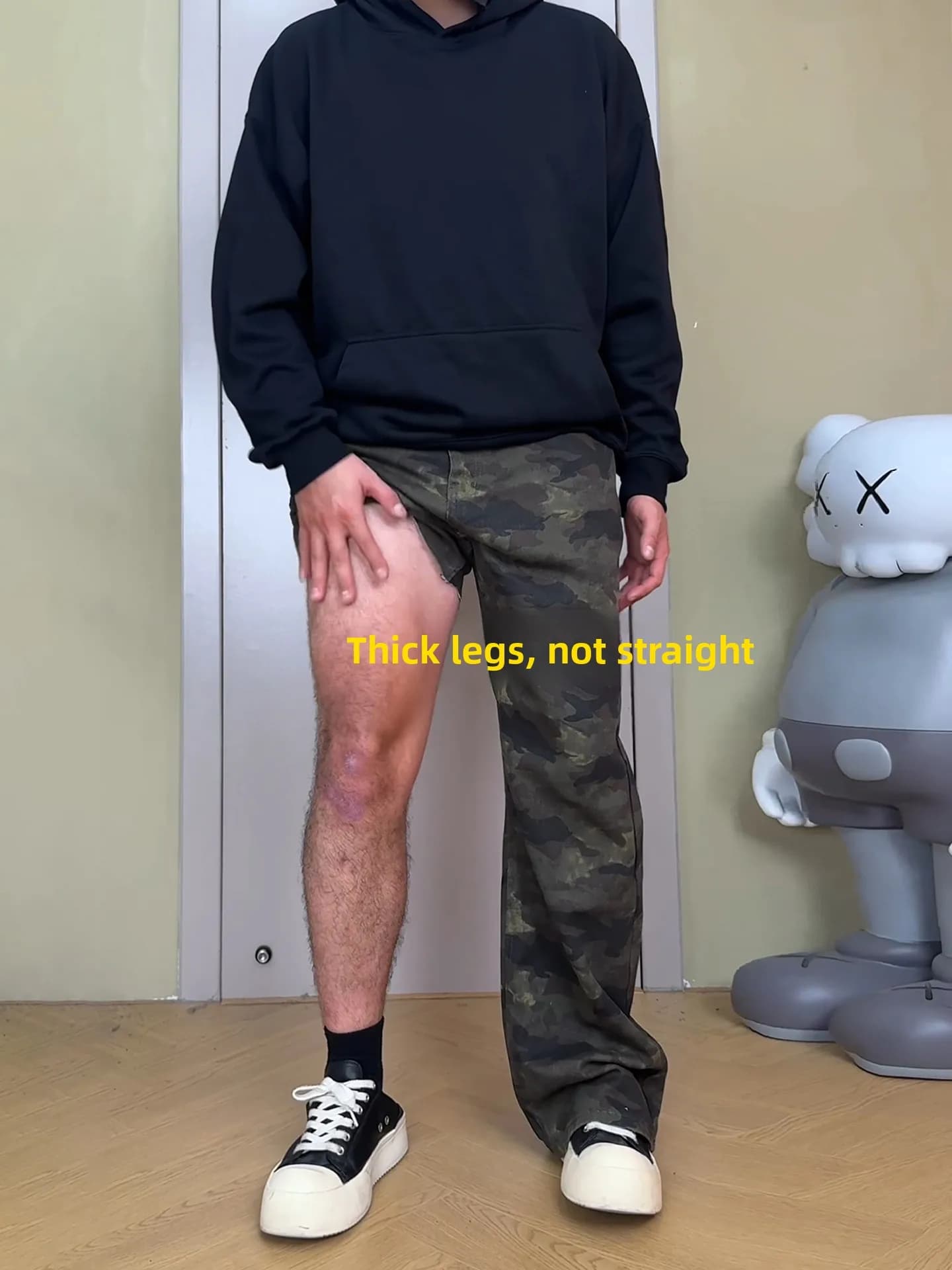 Jeans Slim Fit American Sle Camouflage per Uomo Taglie Forti, Leggings Autunnali, Pantaloni da Lavoro Svasati con Effetto Push-Up