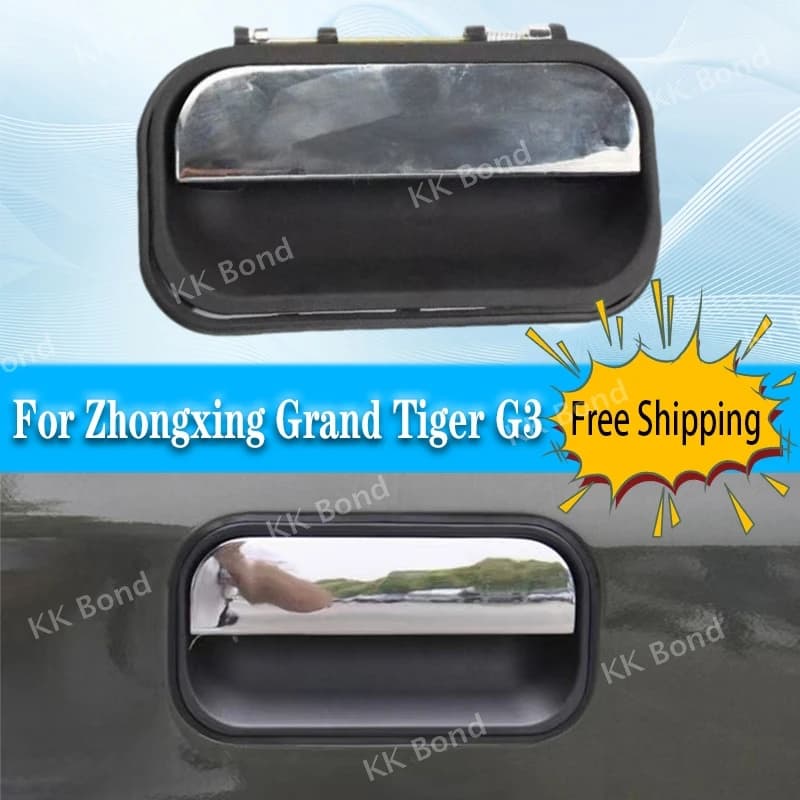 Per Zhongxing Grand Tiger G3 Pickup Maniglia esterna della porta Copertura della maniglia della porta esterna laterale posteriore con foro per fotocamera