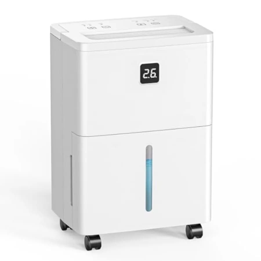 Max 25 Pints Dehumidifier for Home/Bedroom/Basement 1500 Sq.Ft Coverage with Drain Hose Smart Humidity Control and Large Tank