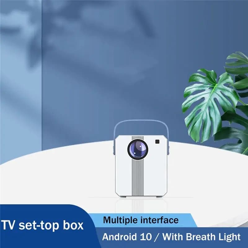 【ABODE】Mini proiettore Home Theater HD Proiettore con messa a fuoco automatica Proiettore per telefono cellulare Proiettore portatile per esterni Spina americana