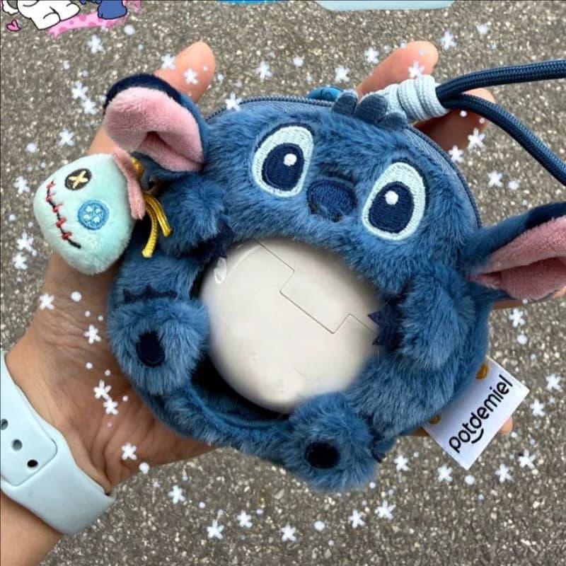 Portachiavi Peluche Originale Potdemiel Surfin Stitch, Custodia per Auricolari Itabag, Decorazione Anime Fai-da-Te, Giocattolo in Peluche, Regalo di Compleanno