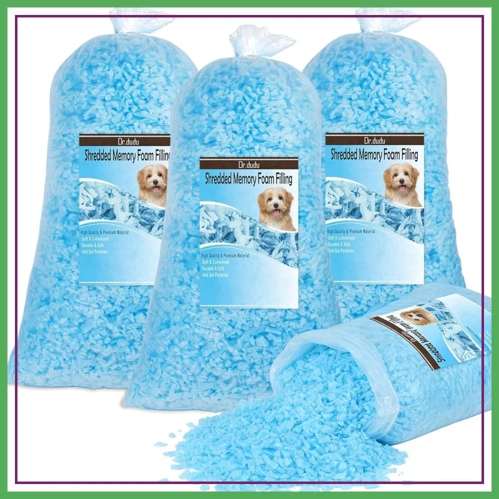 20 libbre di imbottitura in memory foam gel triturato per pouf, cuscini per divano, cuccia per cani, cuscini, arti e mestieri