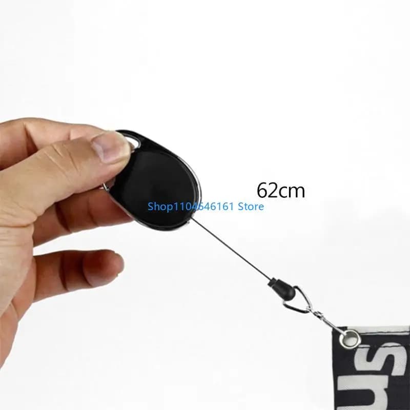 Asciugamano quadrato per pulizia delle palline da golf con portachiavi retrattile Mini mazza da golf per fibbia per della