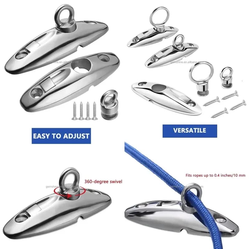 For Rope Stainless Steel Deck Hinges 70mm Quick Release Marine Awnings Mount Hardware Replacement