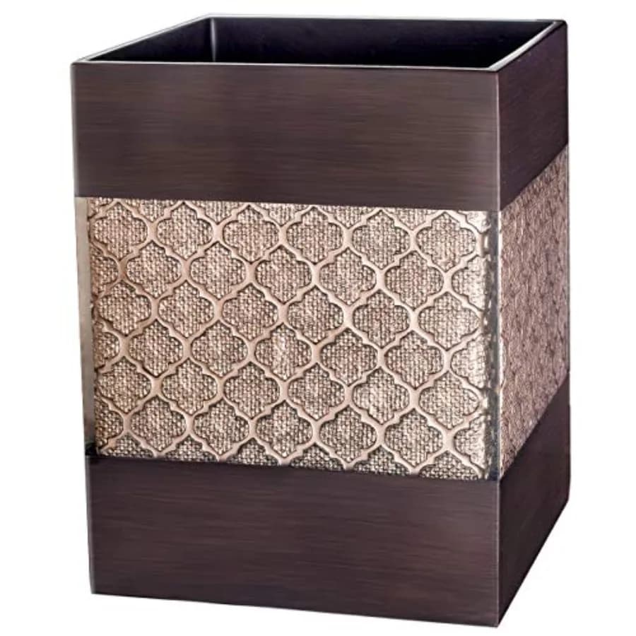Cestino per Rifiuti da Bagno Dahlia Brown 7,5L - Piccolo Cestino per Bagno - Contenitore per Rifiuti Durevole e Salvaspazio - Decorativo