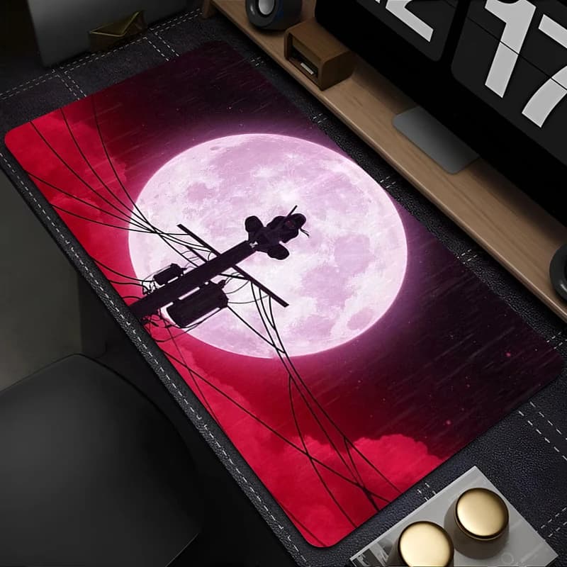 Tappetino per Mouse 90x40cm, per Ufficio e Laptop, Naruto Itachi Uchiha, Tappetino XXL per Tastiera e Mouse, Tappetino da Scrivania per Computer, Tappetino da Gioco, Ottimo Regalo