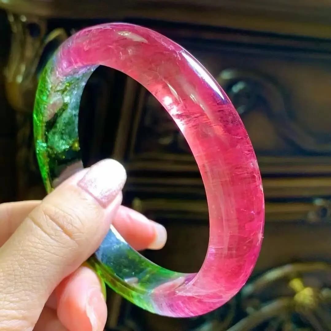 Bracciale con tormalina brasiliano Rupee Paraiba color caramello