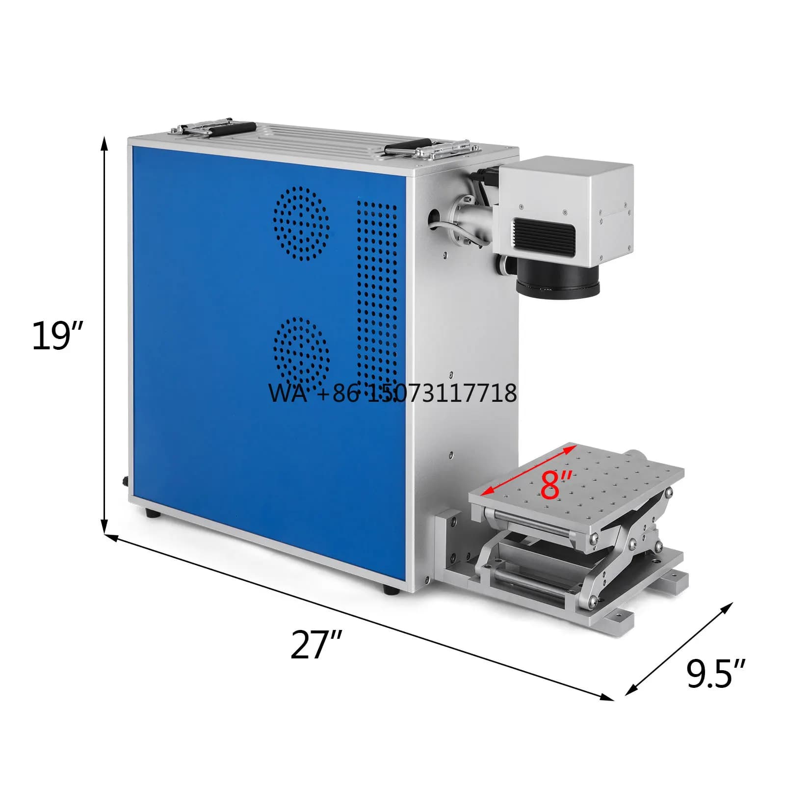 Prezzo promozionale Vevor Macchina per marcatura laser a fibra portatile Macchine per incisione laser da 20 W