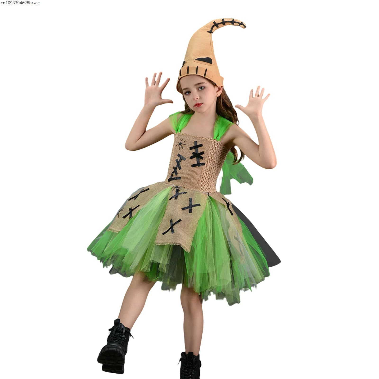 Bambini Cosplay Film Costume di Natale Ragazze Tutu Gonna Abito Abito da ballo di scena Abiti da vestire per Halloween