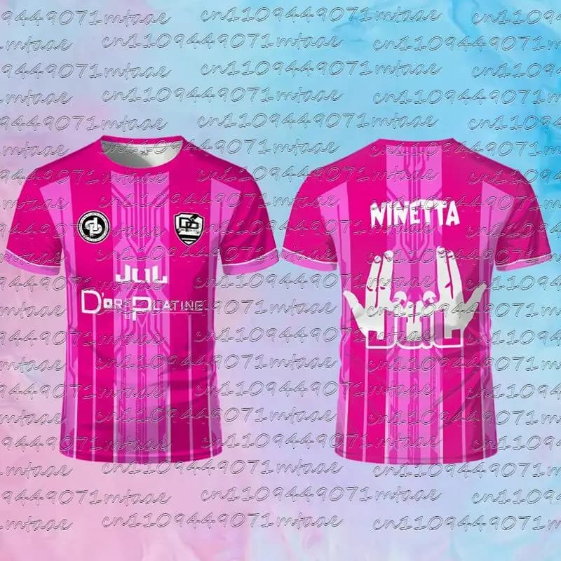 Maglia Sportiva JUL DP 3D ad Asciugatura Rapida e Traspirante per Uomo, T-shirt Casual da Strada per Allenamento e Cosplay, Manica Corta Genitore-Figlio