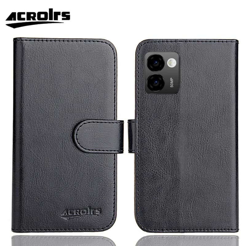Custodia Doogee N50 Pro da 6,52" 6 colori Flip Moda ultrasottile Personalizza Custodia esclusiva in morbida pelle per telefono Crazy Horse