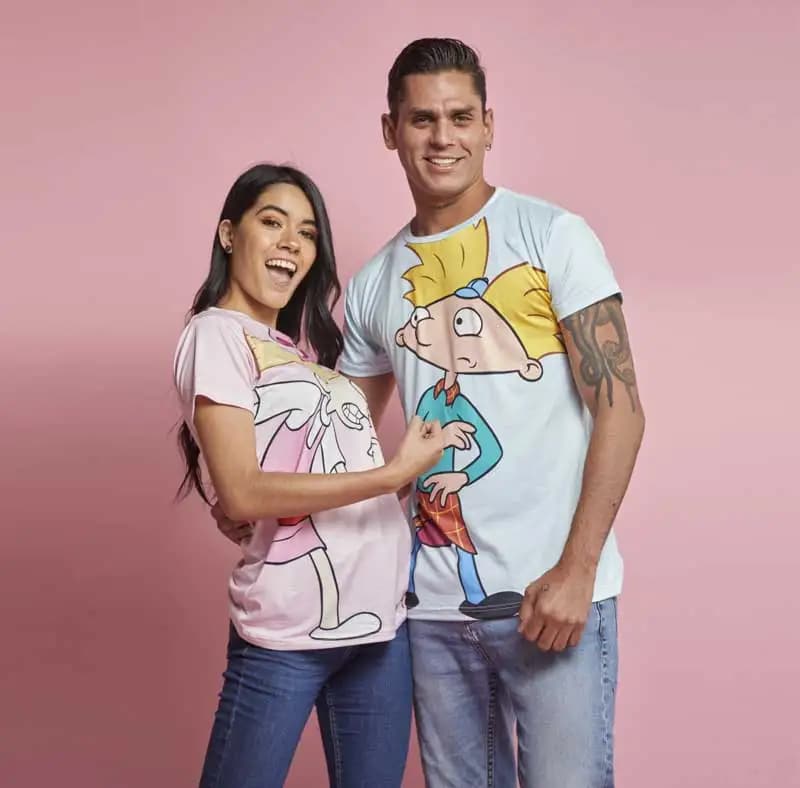 2026 Hey Arnold Oversize Unisex T-shirt for Valentine's Day, Latest Collection, Valentine's Day Gift, Breathable and Fast Drying