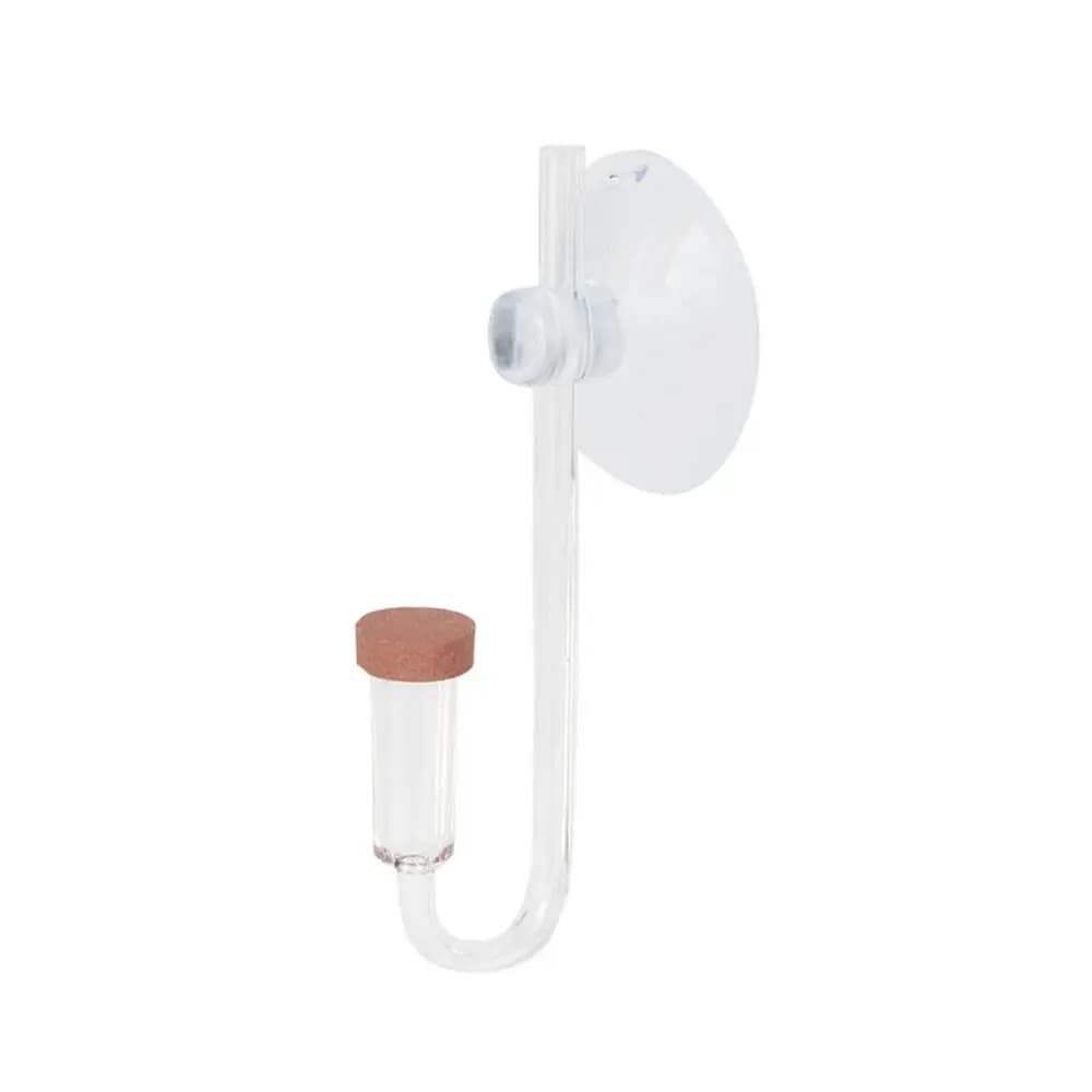 Mini acquario acrilico Pianta viva Atomizzatore a forma di U Raffinatore di CO2 Diffusore di CO2 Contatore di bolle Accessori per acquari