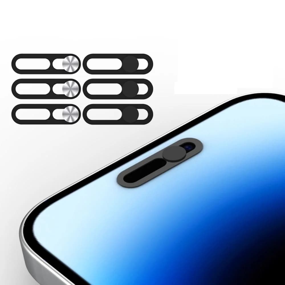 3 pcs phone lens stickers with metal webcam cover for iPhone 14 ProMax Plus camera cover with privacy slider for iPhone 14 series