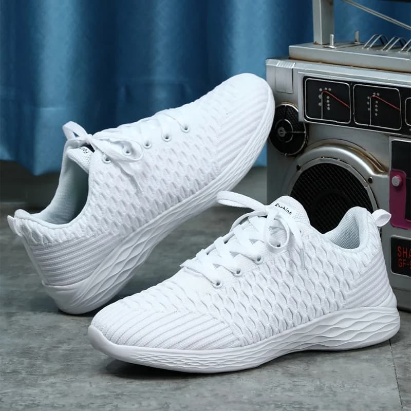 YRZL Sneakers da uomo Sneakers da uomo di tendenza estiva Scarpe con plateau leggere antiscivolo Scarpe da corsa con cuscino d'aria per uomo comode