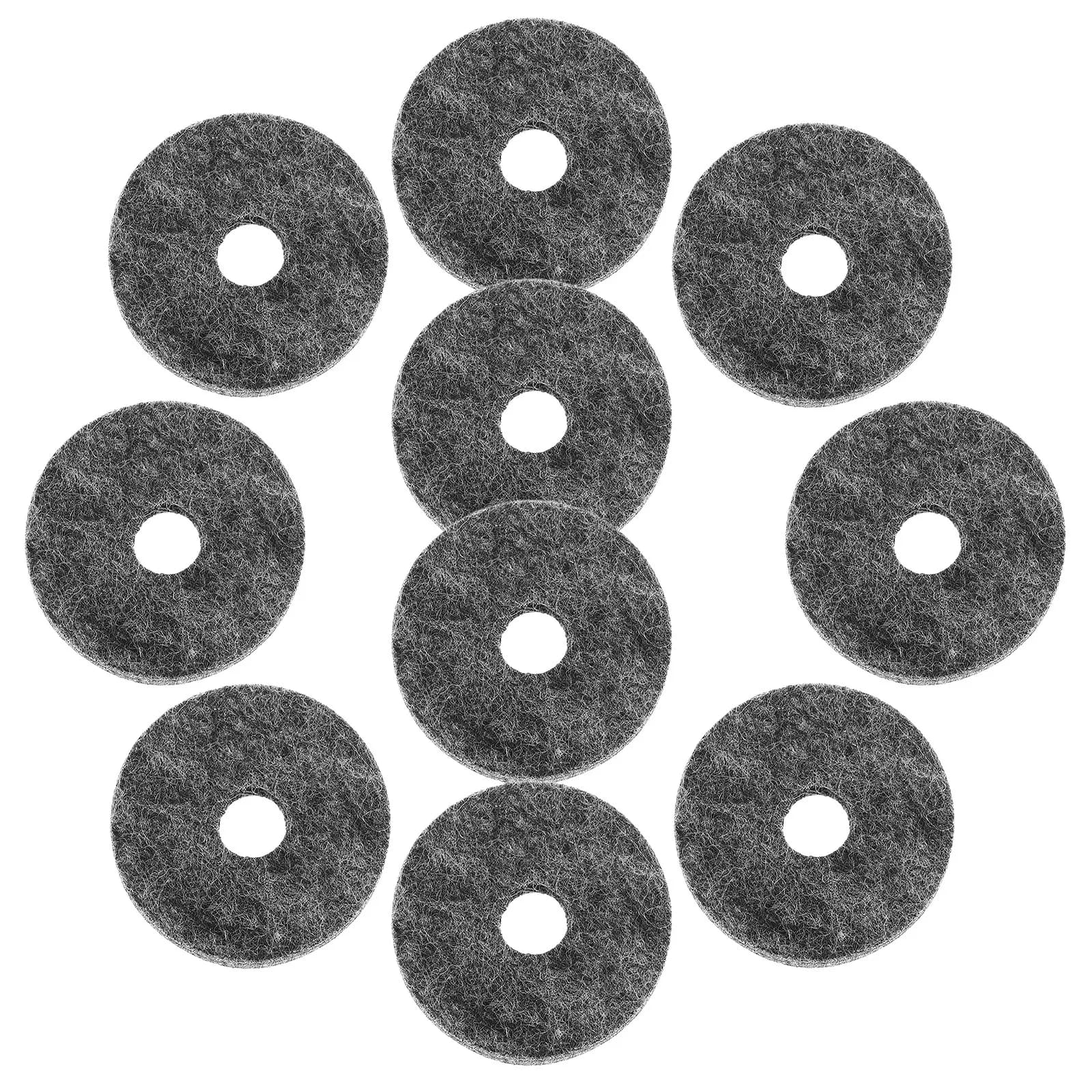 15Pcs Jazz Drum Felt Pads Cymbal Felt Replacement Set Vibration Dampening Cymbal Mute Pads for Enhanced Sound Clarity Stability