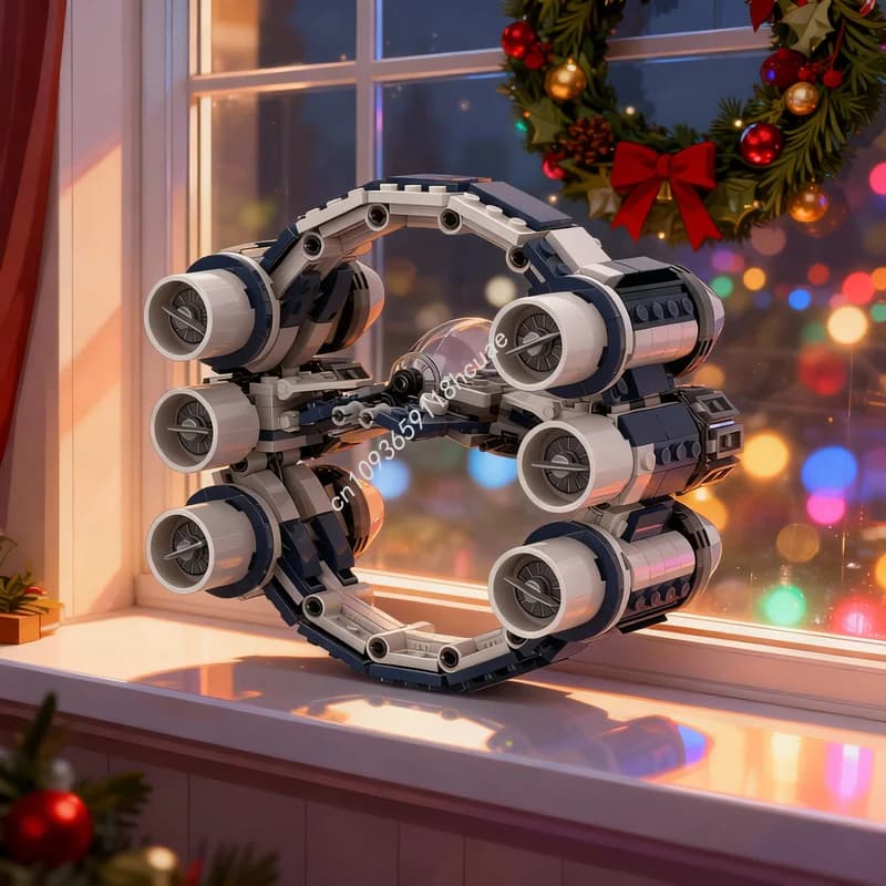 529 Pezzi MOC Star Battle Eta 2 Actis Hyperdrive Ring, Set di Costruzioni, Regalo di Natale, Mattoncini Idea Giocattolo per Bambini