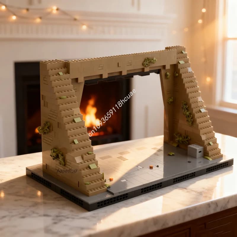 902 pz MOC Yavin 4 Hangar Gate Star Battle Modello di Costruzione Giocattolo Regali Di Natale Blocchi Architettura Assemblare FAI DA TE Idea Creativa