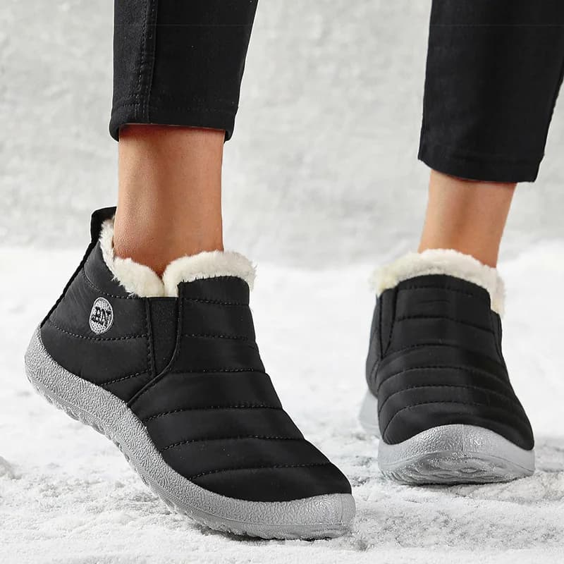 Stivali da uomo Classici Stivali da neve impermeabili per scarpe invernali Stivali di pelliccia neri da uomo Calzature invernali alla caviglia Casual Botas Para Hombre