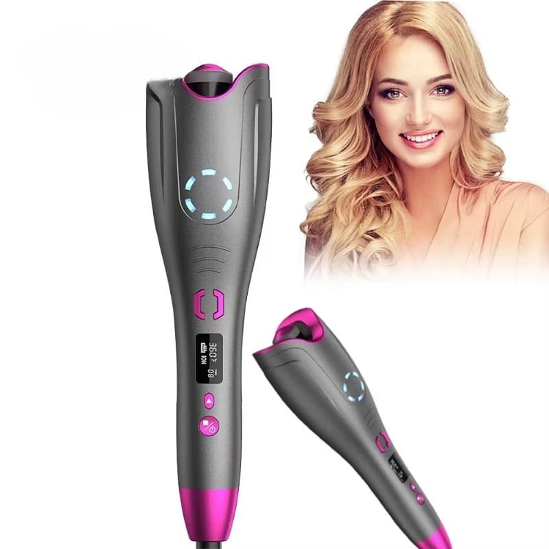 Professional Ceramic Hair Sprinkle Iron Automatic Rotating for Long Hair