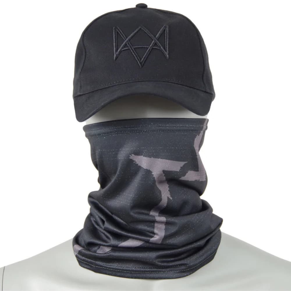 Vendita superiore orologio cani maschera per il viso berretto cappello Aiden Pearce Costume Cosplay berretto da Baseball