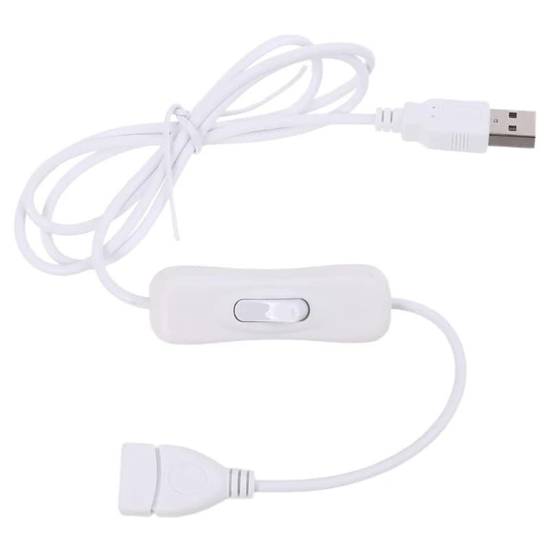 Cavo dati di prolunga da 100/200cm USB 2.0 maschio a femmina con interruttore ON/Off per strisce LED USB caricatore per ventola lettore portatile lampada da tavolo