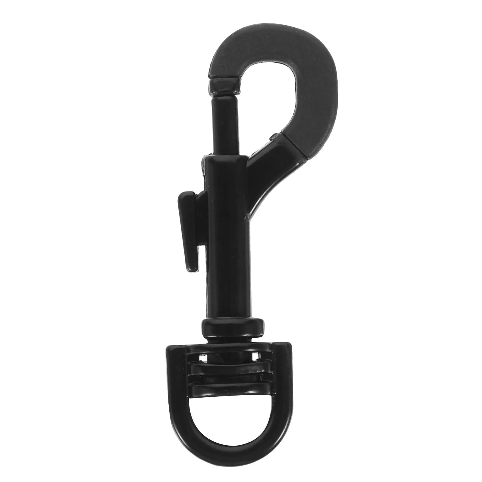 Clip per Bandiere con Gancio per Bandiere Piccole, Ganci Girevoli per Guinzaglio per Cani, Moschettoni per Borse, Corda Nera per Asta Portabandiera