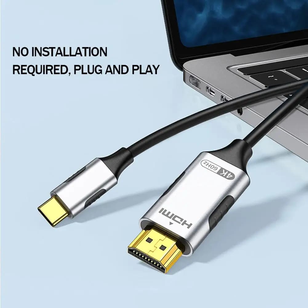 High-definition cable compatible with type C to HDMI from 1 PC for TV converter Air IPad USB-C Adapter MacBook