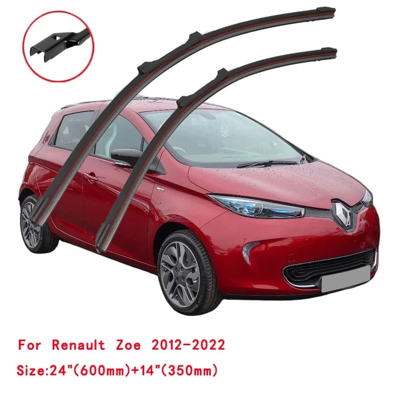 For Renault Zoe 2012-2022 Car Windshield Wiper Blade Front Windscreen Brushes Washer Accessories Window Cleaning Replacement