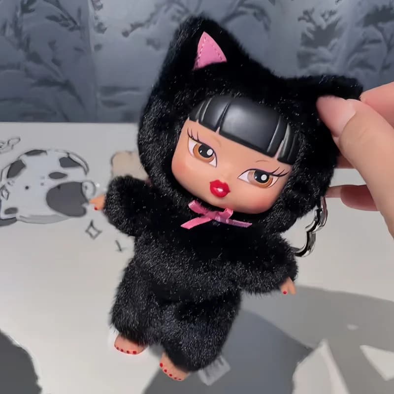 Genuine Miniverse Bratz Iconz Dolls Series Plush Pendant Blind Box Bag Charm Keychain Cute Doll Ornament Collect Birthday Gifts