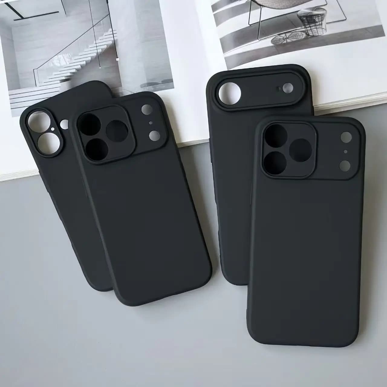 Custodia in silicone liquido per iPhone 17 Pro Max Custodie per iPhone 17 16 15 14 Plus 13 12 mini 11 Pro Max Custodia protettiva antigoccia