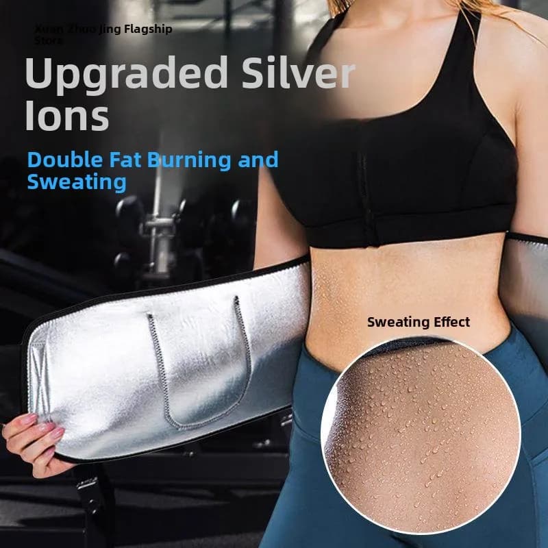 Sweat Waist Belt Fitness Abdomen Slimming Men Women Full Body Protection Health Care Home Use Normal Size Sweat 30 times